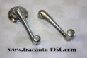 JEU DE 2 MANIVELLES LEVES GLACES DE PORTES + EMBASES...CITROEN TRACTION 11CV 15/6