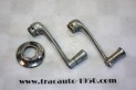 JEU DE 2 MANIVELLES LEVES GLACES DE PORTES + EMBASES...CITROEN TRACTION 11CV 15/6