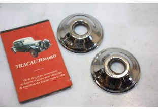 JEU DE 2 COLLERETTES DE POIGNEES DE PORTES INTERIEURES...AUTOS ANCIENNES DIVERS