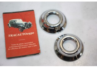 JEU DE 2 COLLERETTES DE POIGNEES DE PORTES INTERIEURES...AUTOS ANCIENNES DIVERS