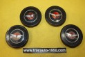 JEU DE 4 CENTRES D'ENJOLIVEURS DE ROUE...PANHARD PL17