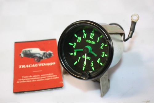 MONTRE DE BORD JAEGER QUARTZ 12V Ø/58mm...AUTOS DIVERS