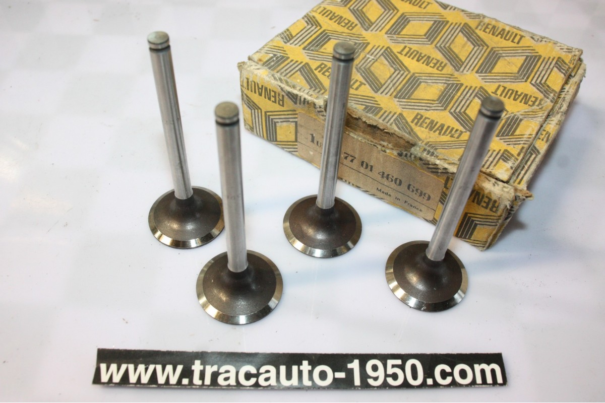 JEU DE 4 SOUPAPES D'ADMISSION FLOQUET MONOPOLE 02694510...RENAULR R5 R18 FUEGO