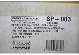 POMPE DE LAVE GLACE ELECTRIQUE M.LECOY SP.003...R5 R9 R11 R19 FUEGO...