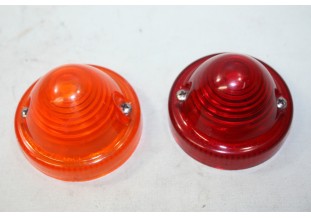 LOT DE 2 CABOCHONS FEU / CLIGNOTANT AXO...CITROEN 2CV AMI6 HY DS