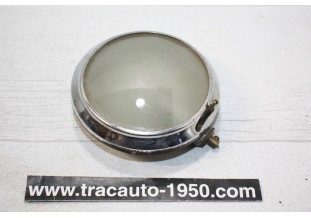 PLAFONNIER ROND VERRE DEPOLI D/100mm...AUTOS ANCIENNES DUVERS