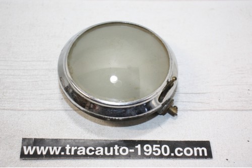 PLAFONNIER ROND VERRE DEPOLI D/100mm...AUTOS ANCIENNES DUVERS