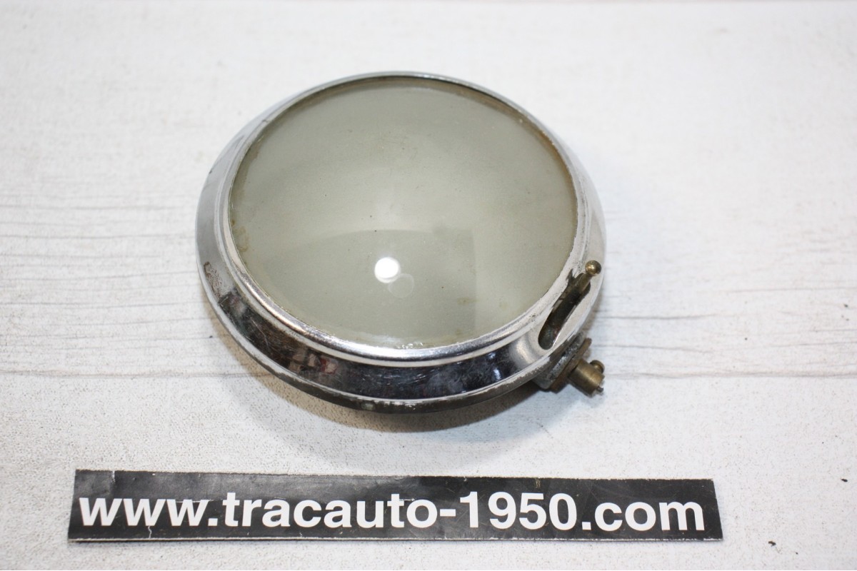 PLAFONNIER ROND VERRE DEPOLI D/100mm...AUTOS ANCIENNES DUVERS