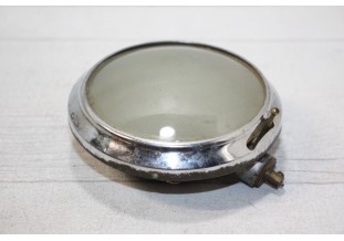 PLAFONNIER ROND VERRE DEPOLI D/100mm...AUTOS ANCIENNES DUVERS