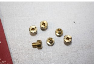 LOT DE 6 GICLEURS PRINCIPAUX DE CARBURATEURS H/9mm...AUTOS DIVERS