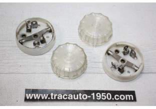 PAIRE DE PLAFONNIERS PK LMP 324D2B Ø 58mm...RENAULT 4CV DAUPHINE