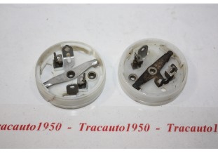 PAIRE DE PLATINES DE PLAFONNIER PK LMP 3240...4CV DAUPHINE R4 ESTAFETTE CITROEN 2CV