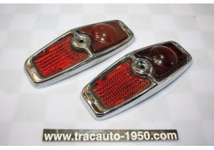 PAIRE DE CABOCHONS DE FEUX AR D/G LABINAL DOMINO...PEUGEOT 203