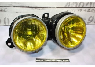 PAIRE DE BLOCS OPTIQUES DOUBLE D/G BOSCH H1/H1...BMW E30 PHASE 1