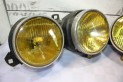 PAIRE DE BLOCS OPTIQUES DOUBLE JAUNE D/G HELLA H1/H1...BMW E30 PHASE 1