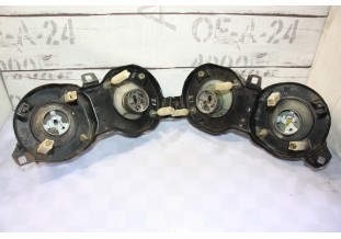 PAIRE DE BLOCS OPTIQUES DOUBLE JAUNE D/G HELLA H1/H1...BMW E30 PHASE 1