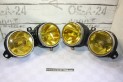 PAIRE DE BLOCS OPTIQUES DOUBLE JAUNEs D/G HELLA H1/H1...BMW E30 PHASE 1