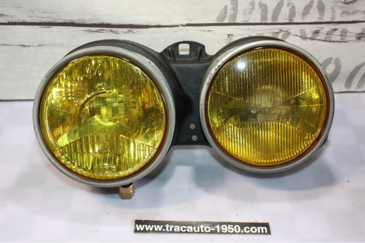 BLOC OPTIQUES DOUBLES GAUCHE JAUNE HELLA H1/H1...BMW Série 3 E30 Phase 1