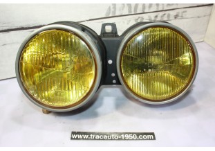 BLOC DOUBLE OPTIQUES GAUCHE JAUNE HELLA H1/H1...BMW Série 3 E30 Phase 1
