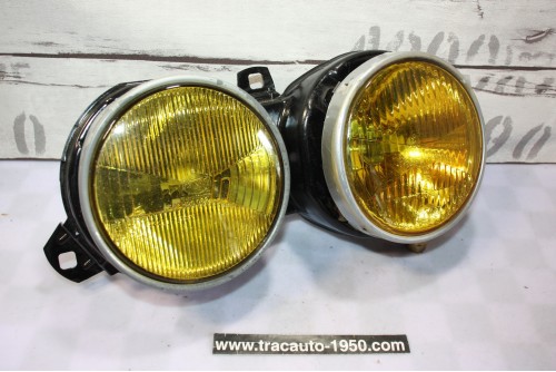 BLOC DOUBLE OPTIQUES DROIT JAUNE HELLA H1/H1...BMW Série 3 E30 Phase 1