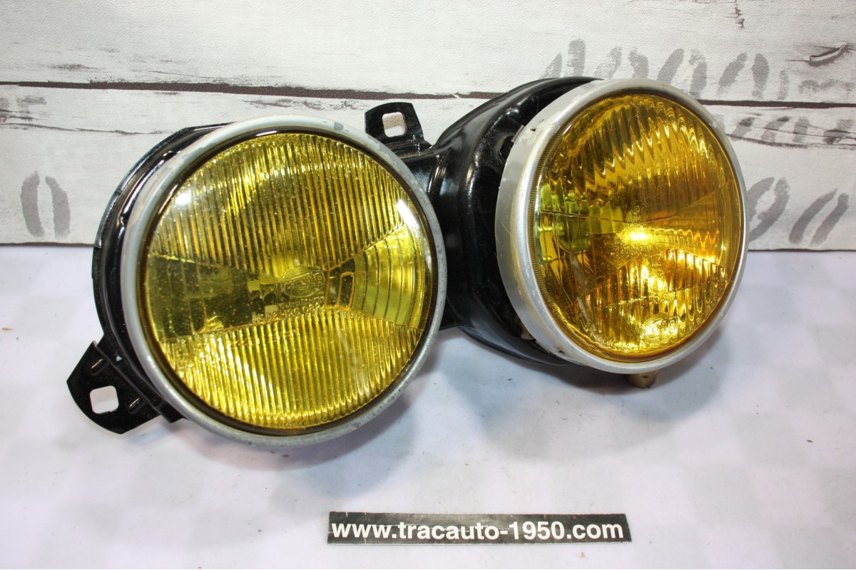 BLOC DOUBLE OPTIQUES DROIT JAUNE HELLA H1/H1...BMW Série 3 E30 Phase 1