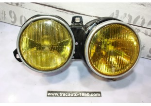 BLOC DOUBLE OPTIQUES DROIT JAUNE HELLA H1/H1...BMW Série 3 E30 Phase 1