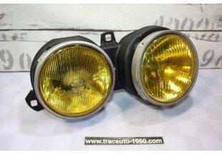 BLOC DOUBLE OPTIQUES DROIT JAUNE HELLA H1/H1...BMW Série 3 E30 Phase 1