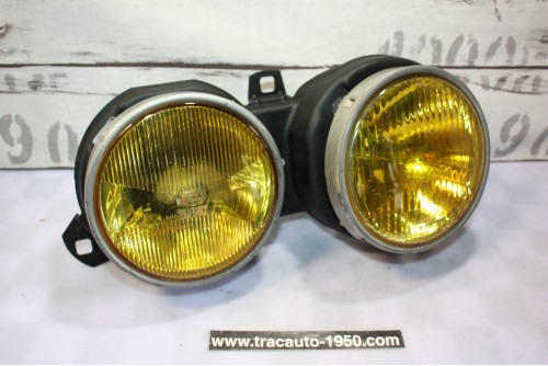 BLOC DOUBLE OPTIQUES DROIT JAUNE HELLA H1/H1...BMW Série 3 E30 Phase 1