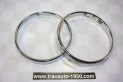 PAIRE DE CERCLAGE DE PHARES HELLA/BOSCH Ø/145mm...BMW E30 E21 E28 E34