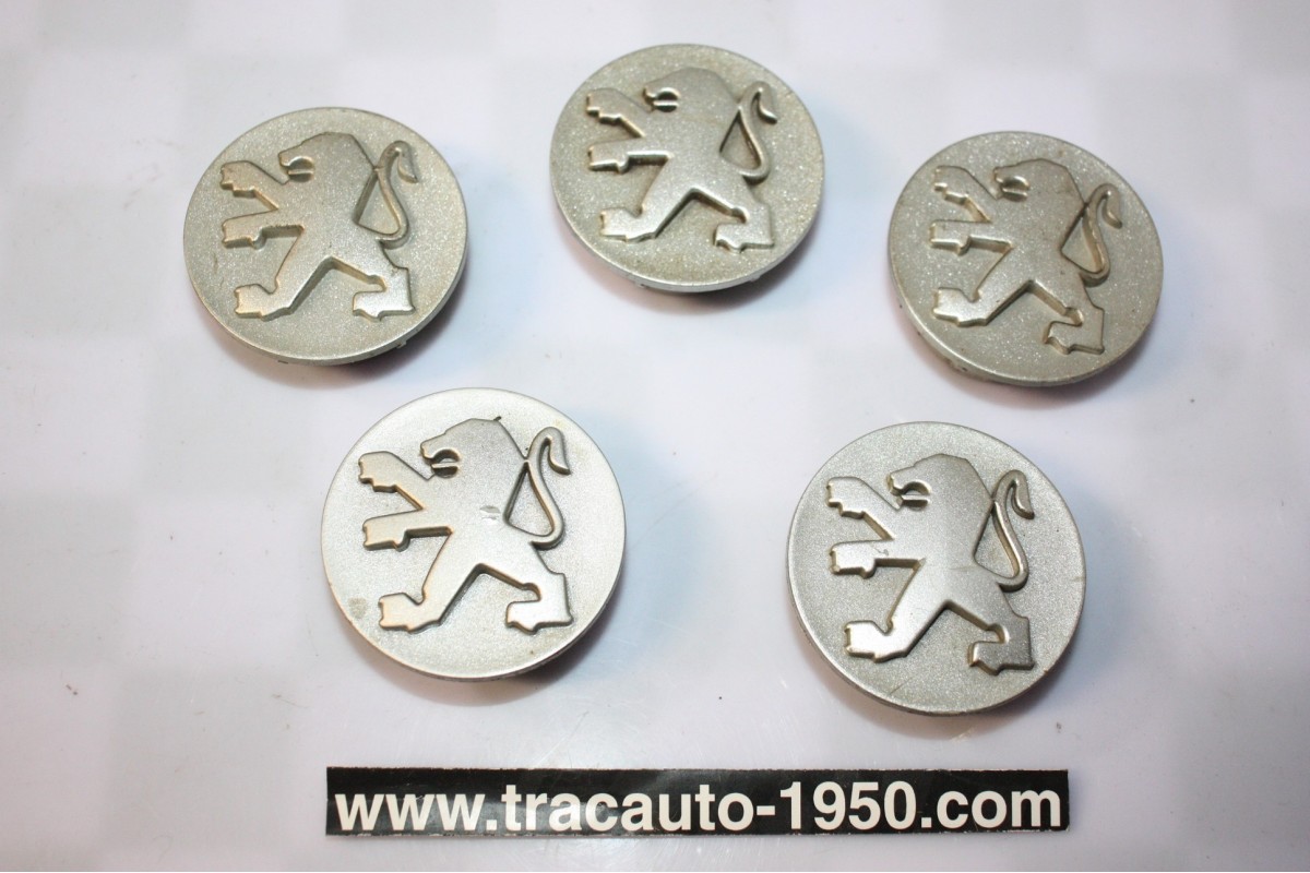 LOT DE 5 CENTRES DE ROUE PEUGEOT 9622199277 Ø/60mm...PEUGEOT DIVERS