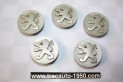 LOT DE 5 CENTRES DE ROUE PEUGEOT 9622199277 Ø/60mm...PEUGEOT DIVERS