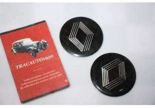 2 CENTRES DE ROUE RENAULT Ø/50mm...RENAULT R4 R5 R6 R12