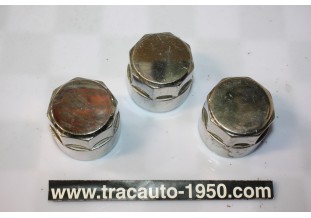 3 CENTRES DE ROUES FILETEES LBM1186 Ø/46mm...AUTOS ANCIENNES COLLECTION