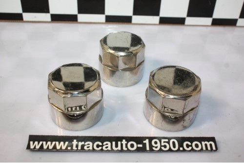 3 CENTRES DE ROUES FILETEES LBM1186 Ø/46mm...AUTOS ANCIENNES COLLECTION