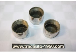 3 CENTRES DE ROUES FILETEES LBM1186 Ø/46mm...AUTOS ANCIENNES COLLECTION