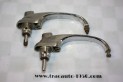 PAIRE DE POIGNEES DE POPRTES EXTERIEURES AV/AR...PEUGEOT 403