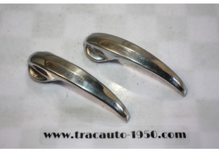 PAIRE DE POIGNEES DE PORTES INTERIEURES AV/AR...PEUGEOT 403