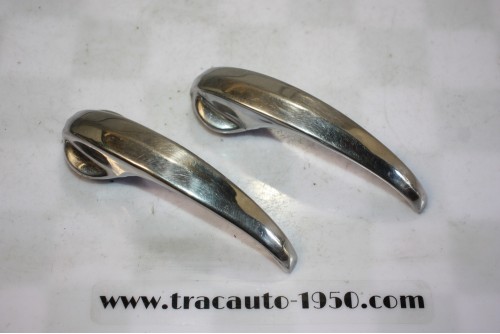PAIRE DE POIGNEES DE PORTES INTERIEURES AV/AR...PEUGEOT 403