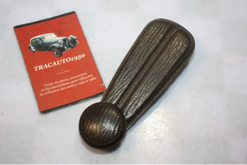 MANIVELLE DE LEVE VITRE INTERIEURE MARRON...PEUGEOT 104 204 304 404 504