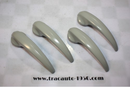 JEU DE 4 POIGNEES DE PORTES INTERIEURES GRISES...PEUGEOT 203 403