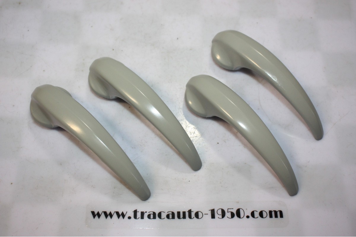 JEU DE 4 POIGNEES DE PORTES INTERIEURES GRISES...PEUGEOT 203 403