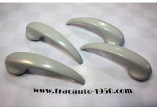 JEU DE 4 POIGNEES DE PORTES INTERIEURES GRISES...PEUGEOT 203 403