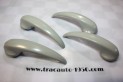 JEU DE 4 POIGNEES DE PORTES INTERIEURES GRISES...PEUGEOT 203 403
