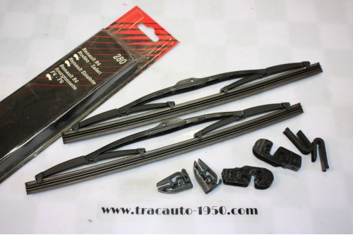 2 BALAIS D'ESSUIE GLACE SEV MARCHAL M28 L/280mm...RENAULT R4 ET DIVERS