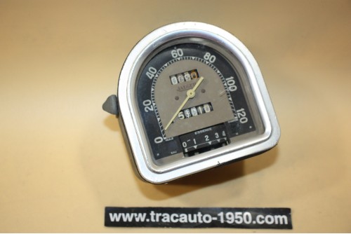 COMBINE BLOC COMPTEUR 6V JAEGER 120km/h...RENAULT 4CV 1947/1951
