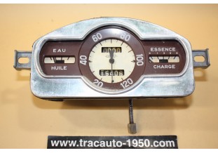 COMBINE BLOC COMPTEUR 6V JAEGER 120km/h...RENAULT 4CV 1951/1956