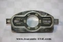 BOITIER FACADE GRISE DE COMPTEUR JAEGER 6V...RENAULT 4CV 1954/56