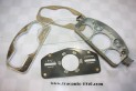 BOITIER FACADE GRISE DE COMPTEUR JAEGER 6V...RENAULT 4CV 1954/56