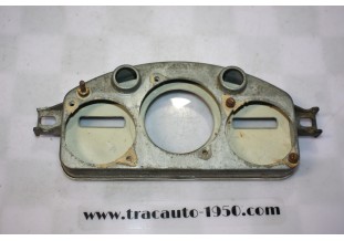BOITIER FACADE GRISE DE COMPTEUR JAEGER 6V...RENAULT 4CV 1954/56