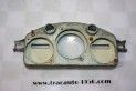 BOITIER FACADE GRISE DE COMPTEUR JAEGER 6V...RENAULT 4CV 1954/56